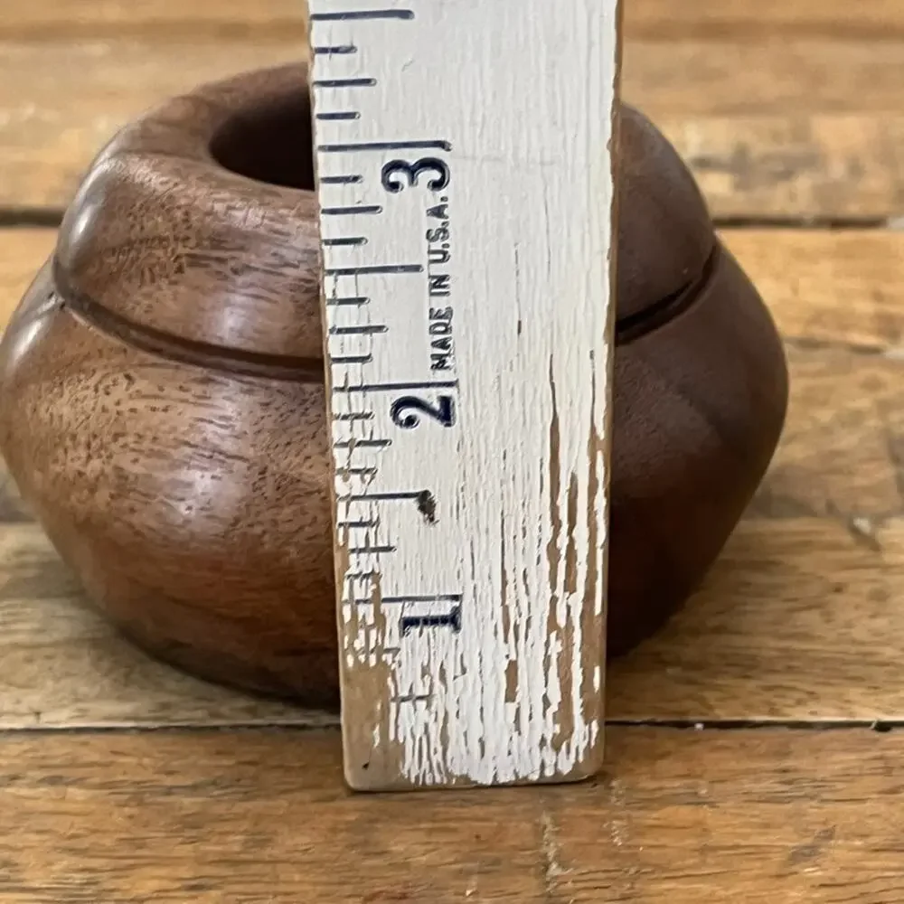Handcrafted Wooden Candlestick or Tealight Holder 3.5